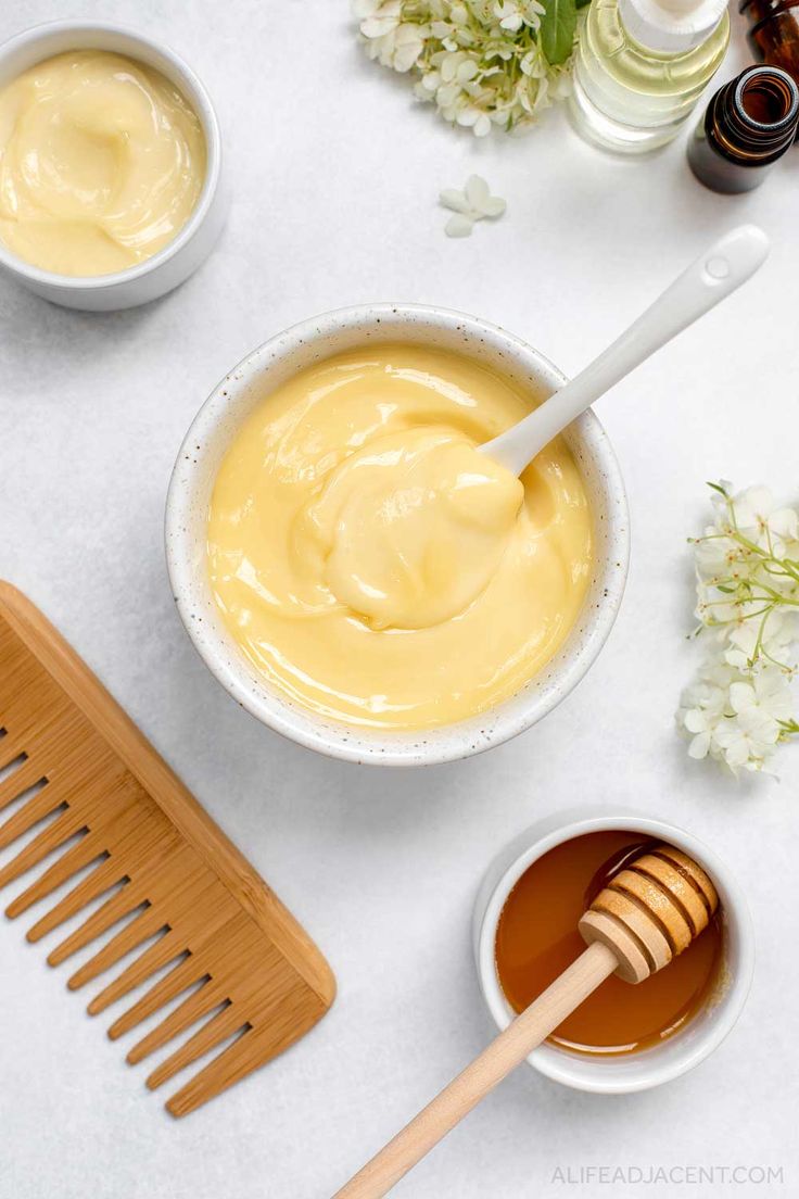 Banana, olive oil, and honey conditioner